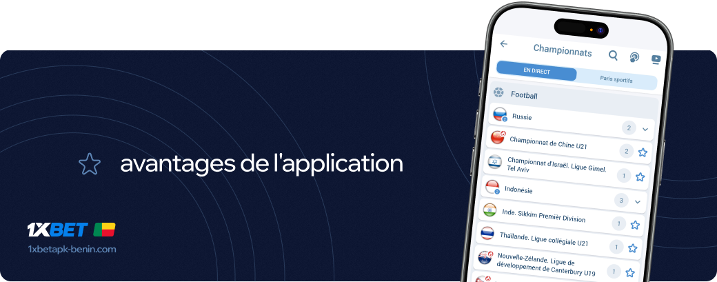 1xbet Betapk Bénin avantages