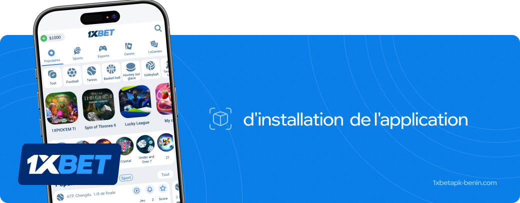 1xbet Betapk Bénin d'installation